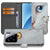 Xiaomi 15 Telefoonhoesje met Pasjes Witte Kat Book Case design Witte Kat aanzicht
