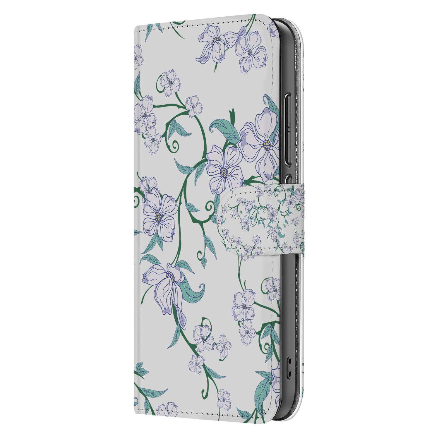 Xiaomi 15 Uniek Hoesje Blossom White book case Blossom White zij aanzicht