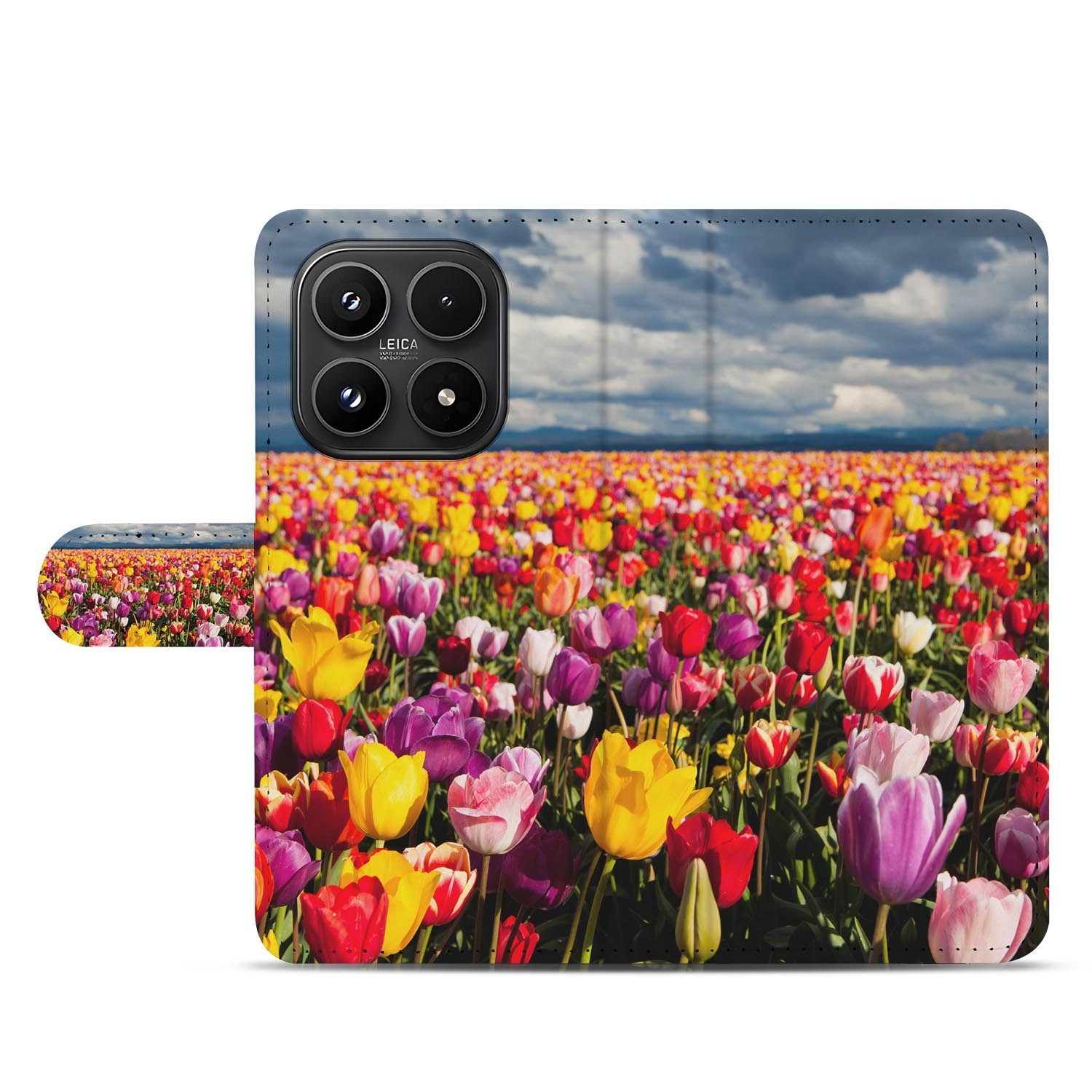 Xiaomi 17 bookcase Tulpen, open met pasjesvakken