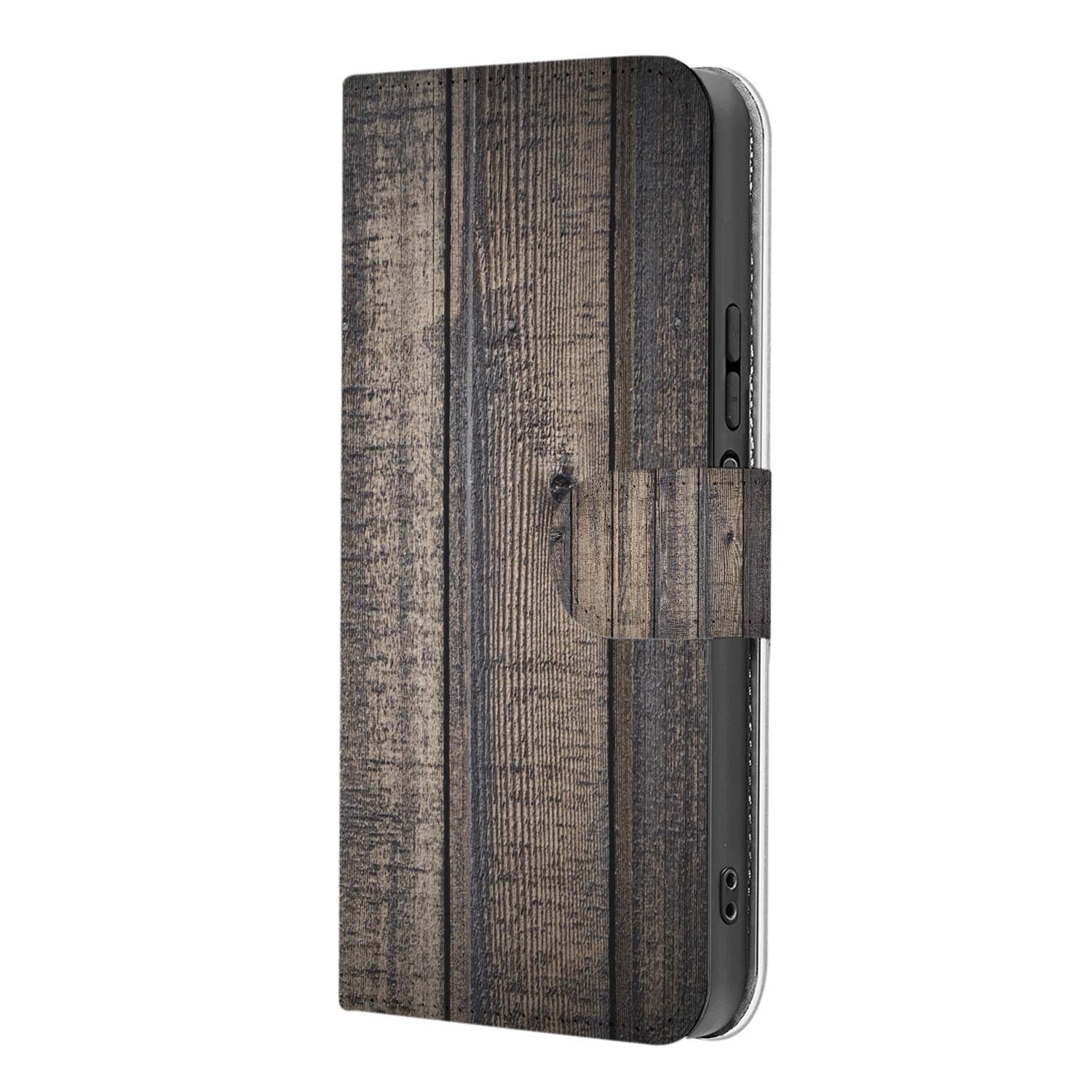 Xiaomi 17 bookcase Steigerhout, binnenkant met telefoon