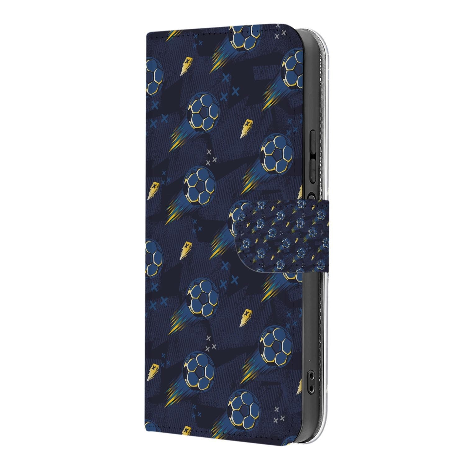 Xiaomi 17 bookcase Voetbal, binnenkant met telefoon