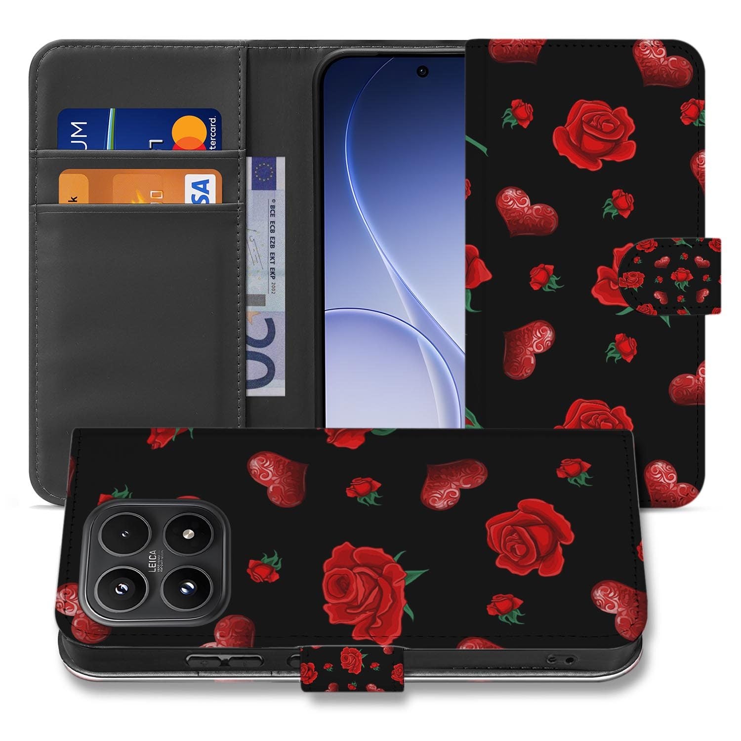 Xiaomi 17 bookcase Valentine, voorkant met gesloten klep