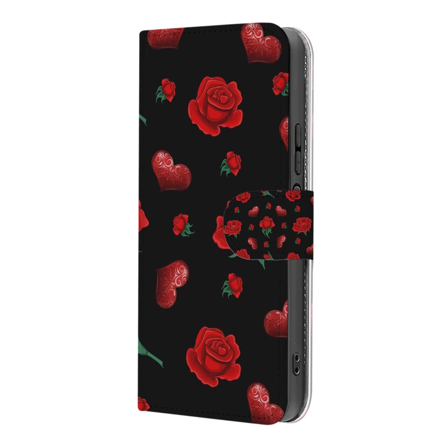 Xiaomi 17 bookcase Valentine, binnenkant met telefoon