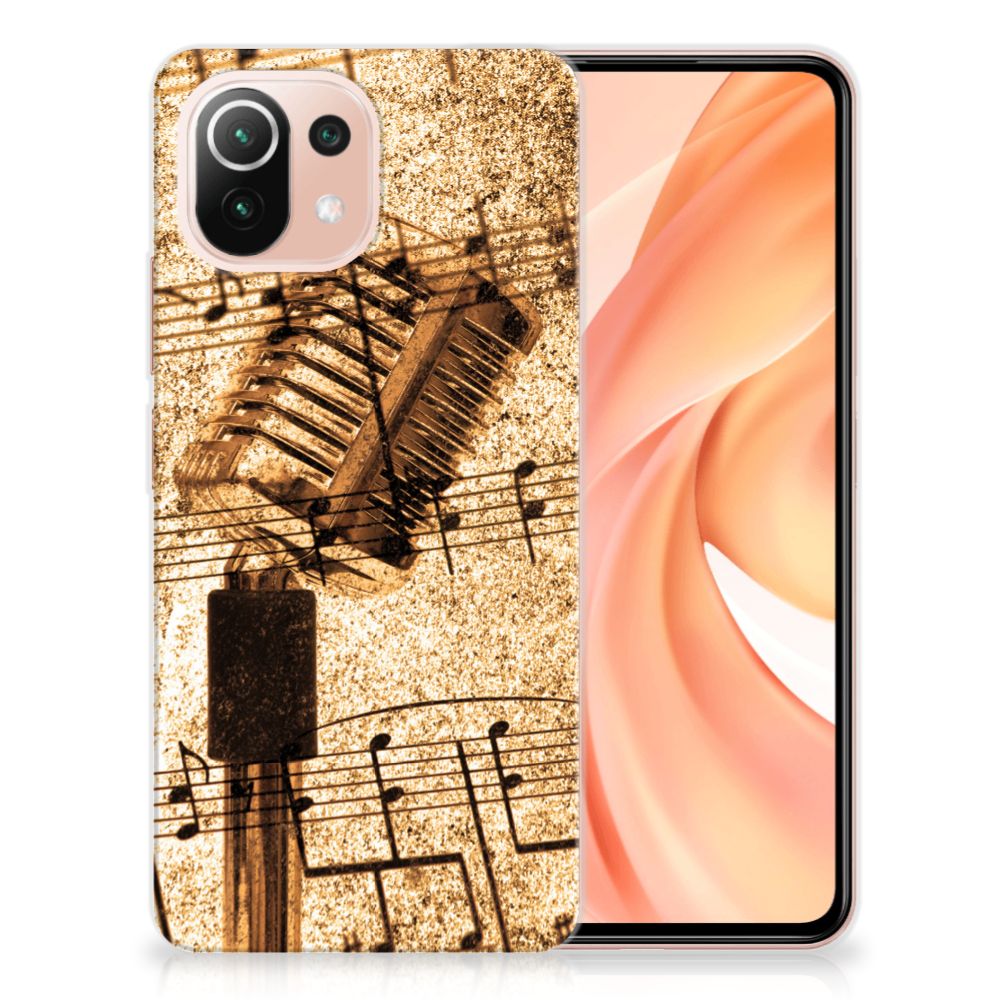 Xiaomi Mi 11 Lite | 11 Lite 5G NE Siliconen Hoesje met foto Bladmuziek B2C Telecom