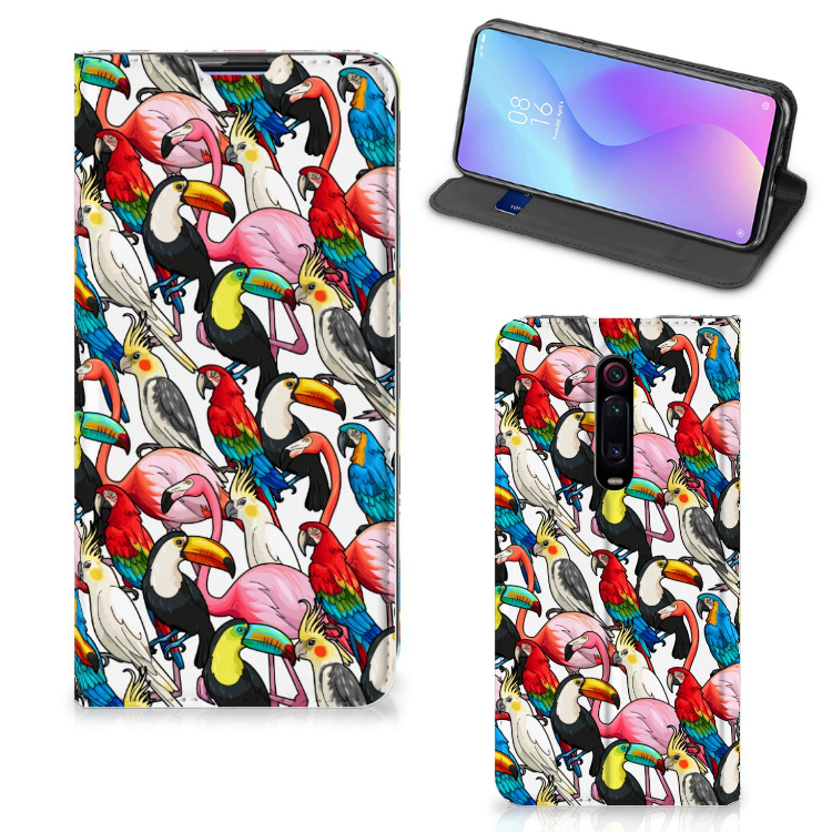 Xiaomi Mi 9T Pro Hoesje maken Birds design vogels hoesje aanzicht