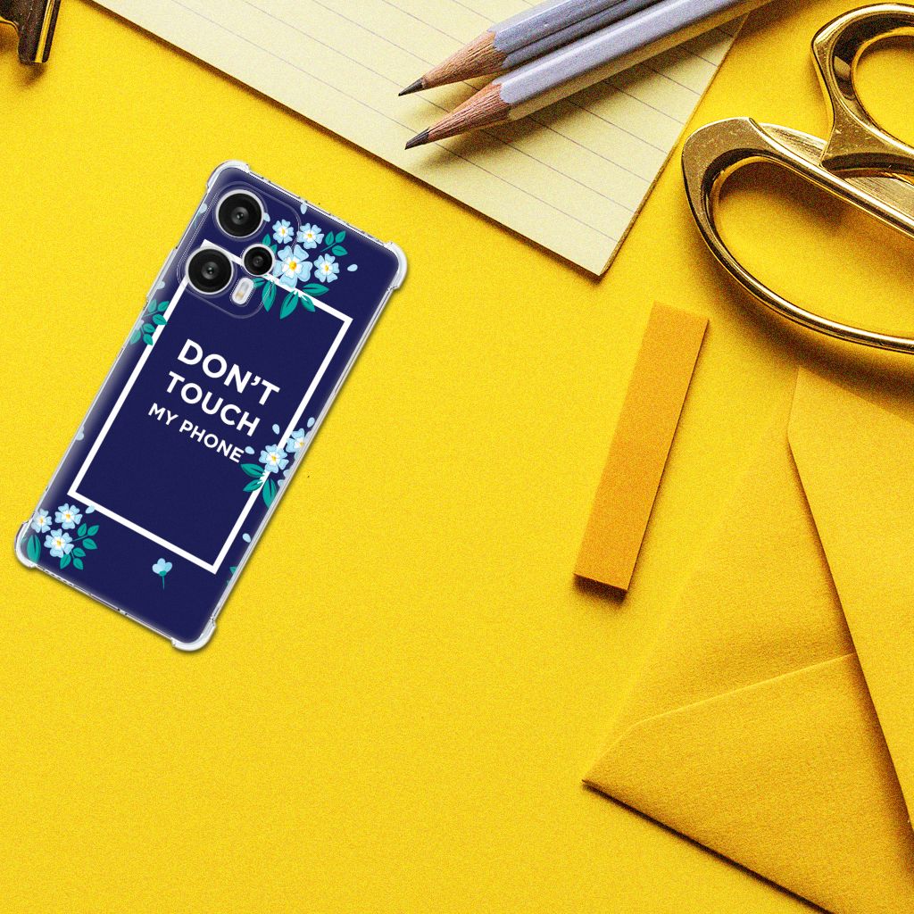 Xiaomi Poco F5 Anti Shock Case Flowers Blue DTMP B2C Telecom