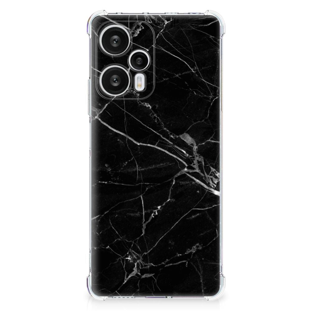 Xiaomi Poco F5 Anti-Shock Hoesje Marmer Zwart - Origineel Cadeau Vader B2C Telecom