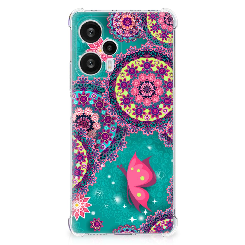 Xiaomi Poco F5 Back Cover Cirkels en Vlinders B2C Telecom