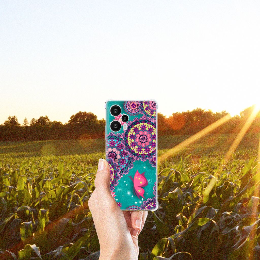 Xiaomi Poco F5 Back Cover Cirkels en Vlinders B2C Telecom