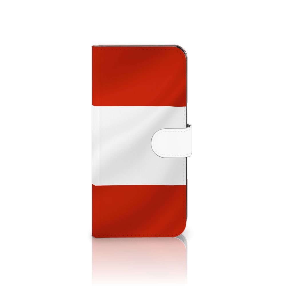 Xiaomi Poco F5 Bookstyle Case Oostenrijk vlag design voorkant