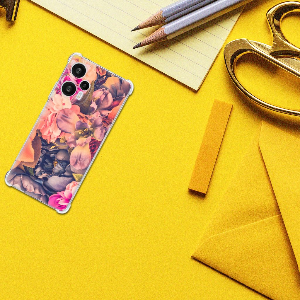 Xiaomi Poco F5 Case Bosje Bloemen design bovenaanzicht