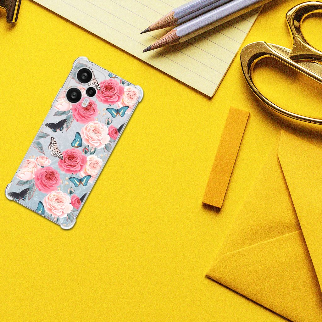 Xiaomi Poco F5 Case Butterfly Roses B2C Telecom