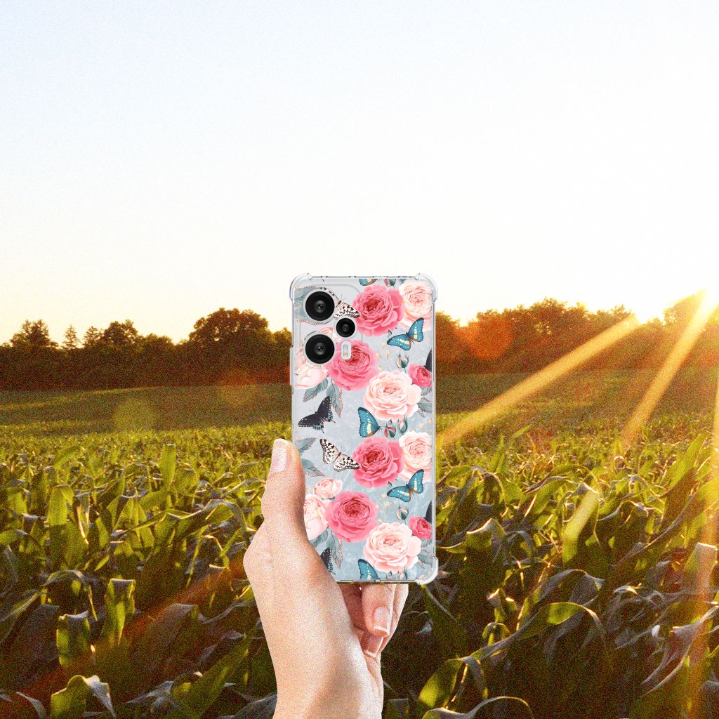 Xiaomi Poco F5 Case Butterfly Roses B2C Telecom