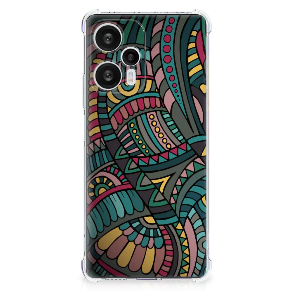 Xiaomi Poco F5 Doorzichtige Silicone Hoesje Aztec B2C Telecom