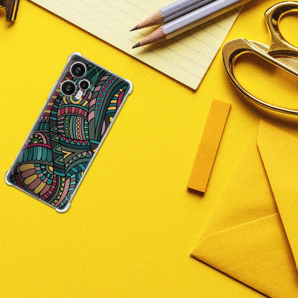 Xiaomi Poco F5 Doorzichtige Silicone Hoesje Aztec B2C Telecom