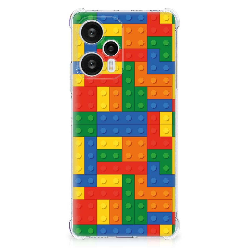 Xiaomi Poco F5 Doorzichtige Silicone Hoesje Blokken B2C Telecom