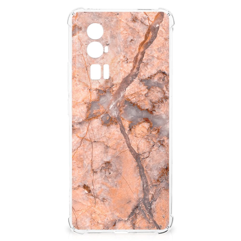 Xiaomi Poco F5 Pro Anti-Shock Hoesje Marmer Oranje B2C Telecom