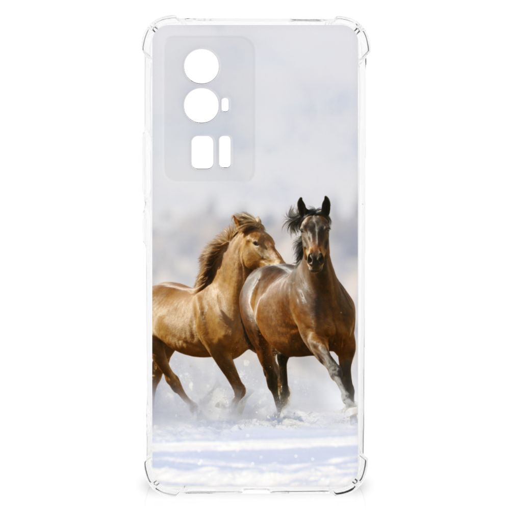 Xiaomi Poco F5 Pro Case Anti-shock Paarden paarden rennend design