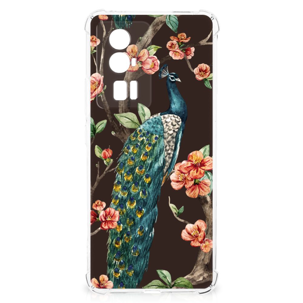 Xiaomi Poco F5 Pro Case Anti-shock Pauw met Bloemen B2C Telecom
