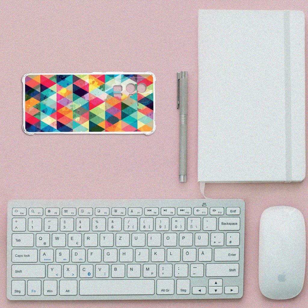 Xiaomi Poco F5 Pro Doorzichtige Silicone Hoesje Geruit B2C Telecom
