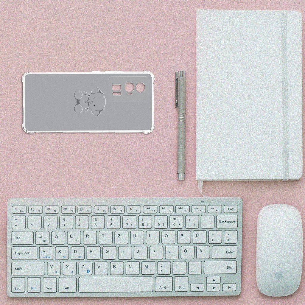 Xiaomi Poco F5 Pro Stevig Bumper Hoesje Grijs Baby Olifant B2C Telecom