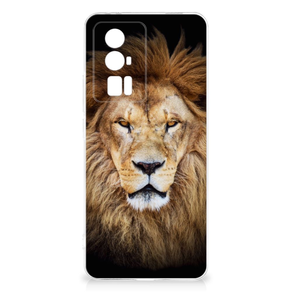 Xiaomi Poco F5 Pro TPU Hoesje Leeuw leeuw voorkant design