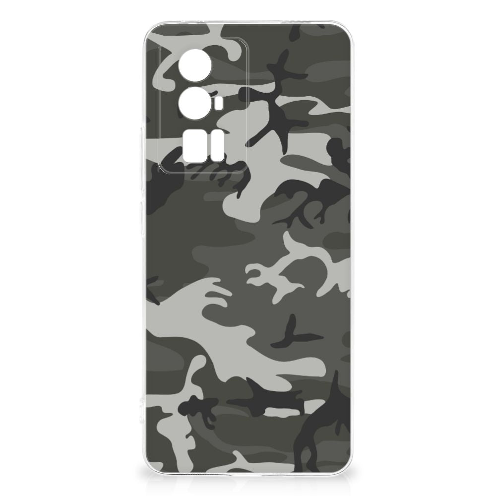 Xiaomi Poco F5 Pro TPU bumper Army Light camouflage design achterkant