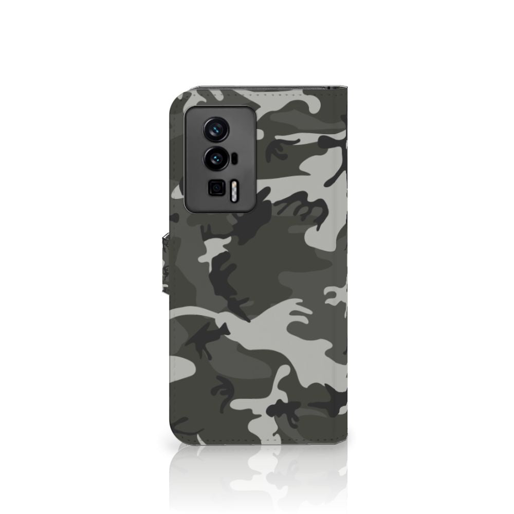 Xiaomi Poco F5 Pro Telefoon Hoesje Army Light met camouflageprint voor bescherming en uitstraling 🎖️