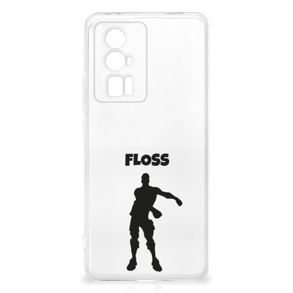 Xiaomi Poco F5 Pro Telefoonhoesje met Naam Floss, een uniek ontwerp voor bescherming en uitstraling.