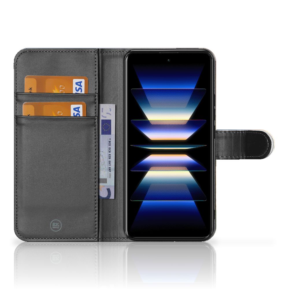 Xiaomi Poco F5 Pro Telefoonhoesje met Pasjes Koe telefoonhoesje koe anzicht