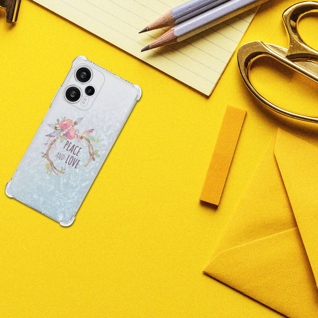 Xiaomi Poco F5 Stevig Bumper Hoesje Boho Text B2C Telecom