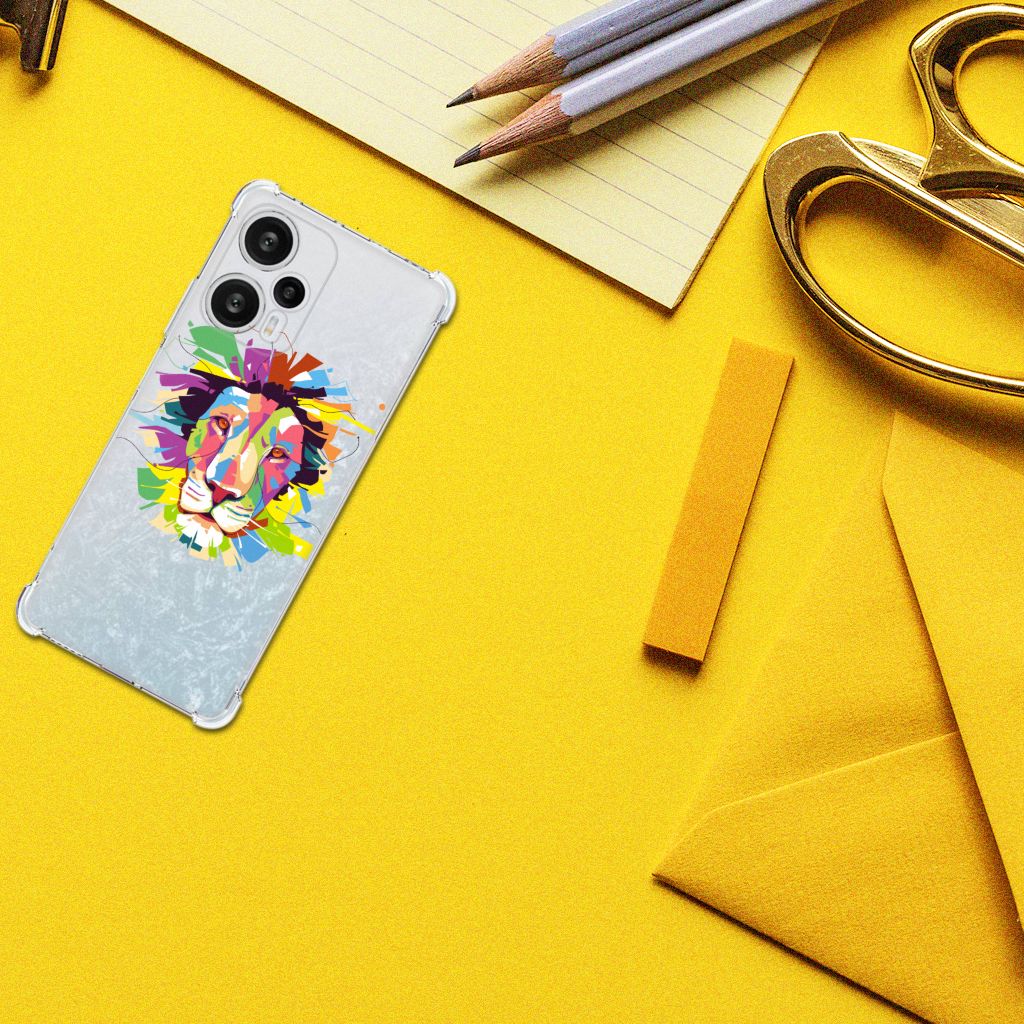 Xiaomi Poco F5 Stevig Bumper Hoesje Lion Color B2C Telecom