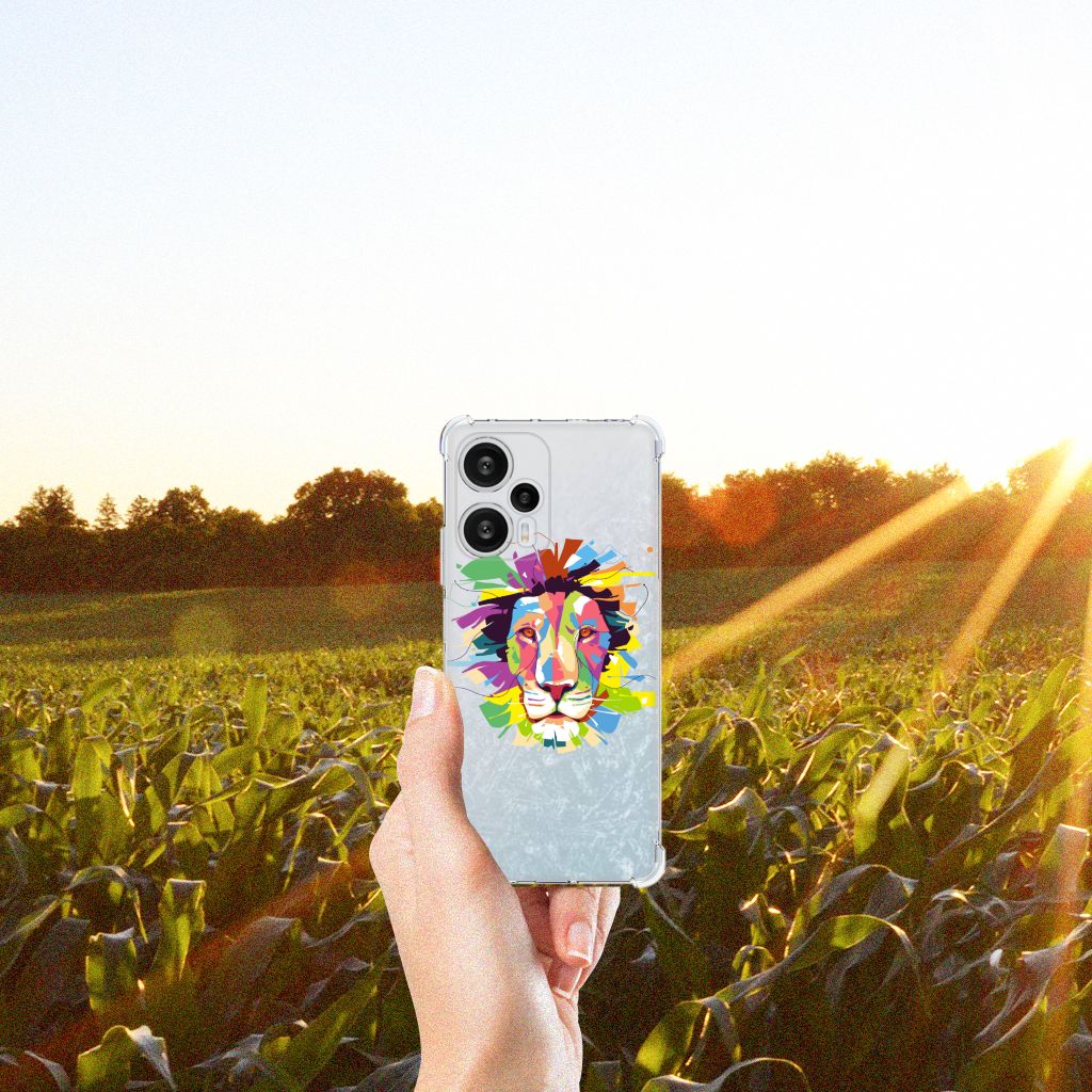 Xiaomi Poco F5 Stevig Bumper Hoesje Lion Color B2C Telecom