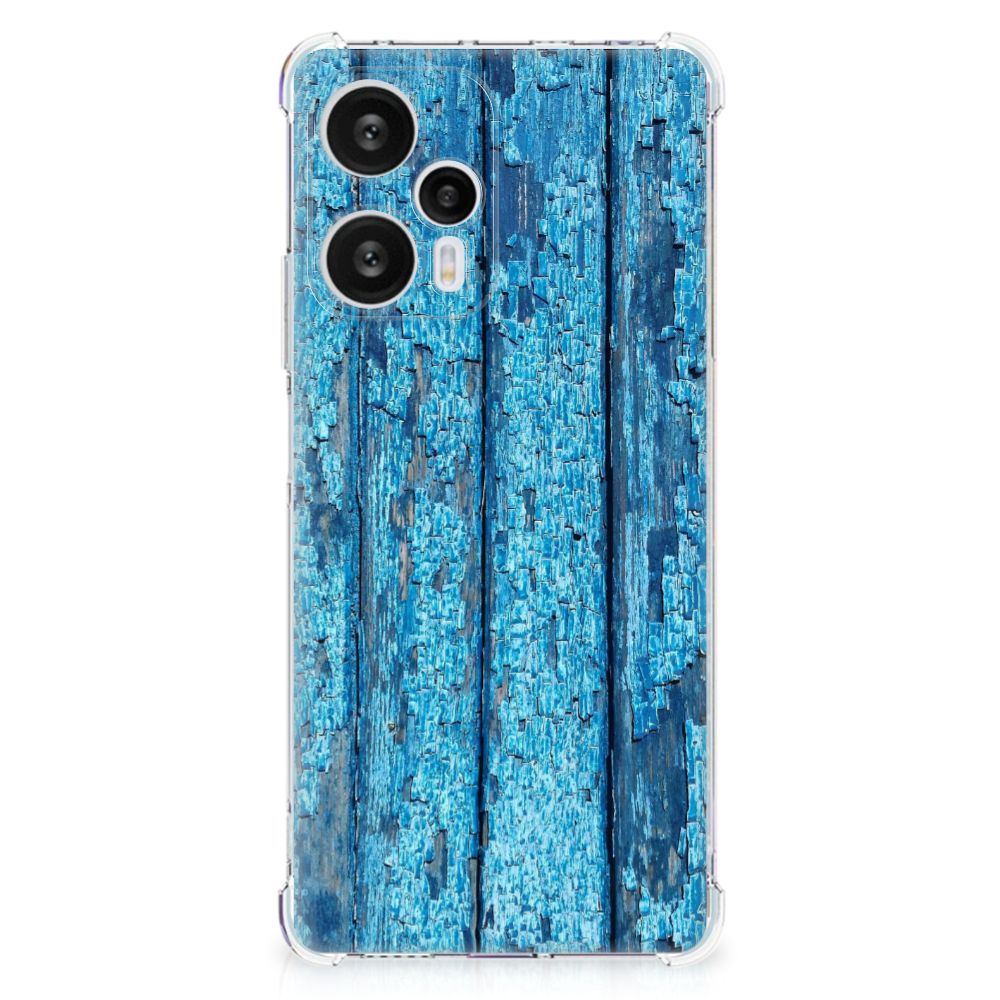 Xiaomi Poco F5 Stevig Telefoonhoesje Wood Blue B2C Telecom