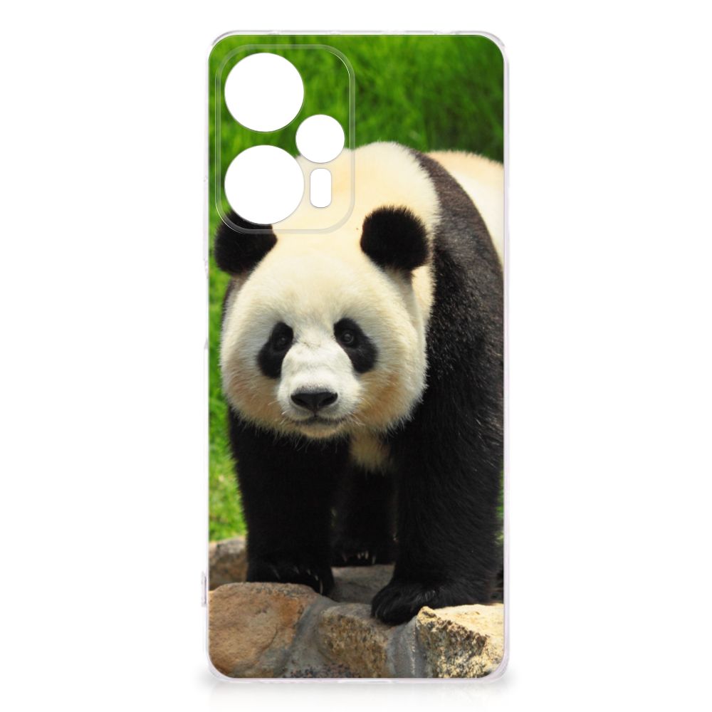 Xiaomi Poco F5 TPU Hoesje Panda panda ontwerp voorkant
