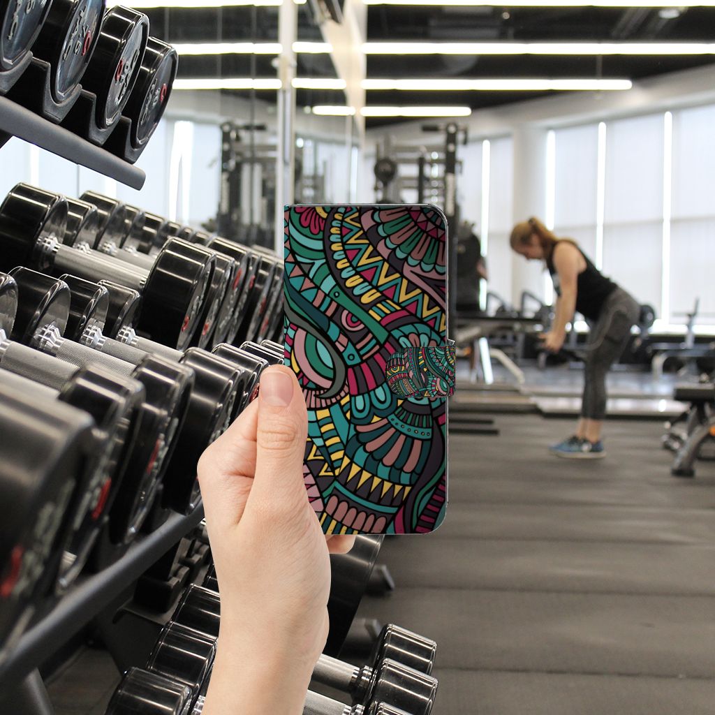 Xiaomi Poco F5 Telefoon Hoesje Aztec met kleurrijk design, perfect als cadeau voor stijl en bescherming 💖.