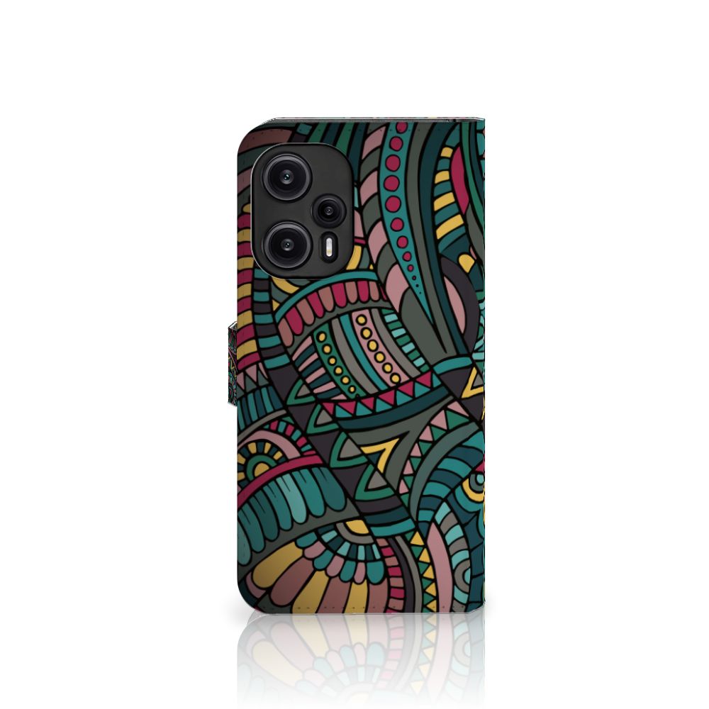 Xiaomi Poco F5 Telefoon Hoesje Aztec met adembenemende patronen voor gebruiksgemak en bescherming 🎨