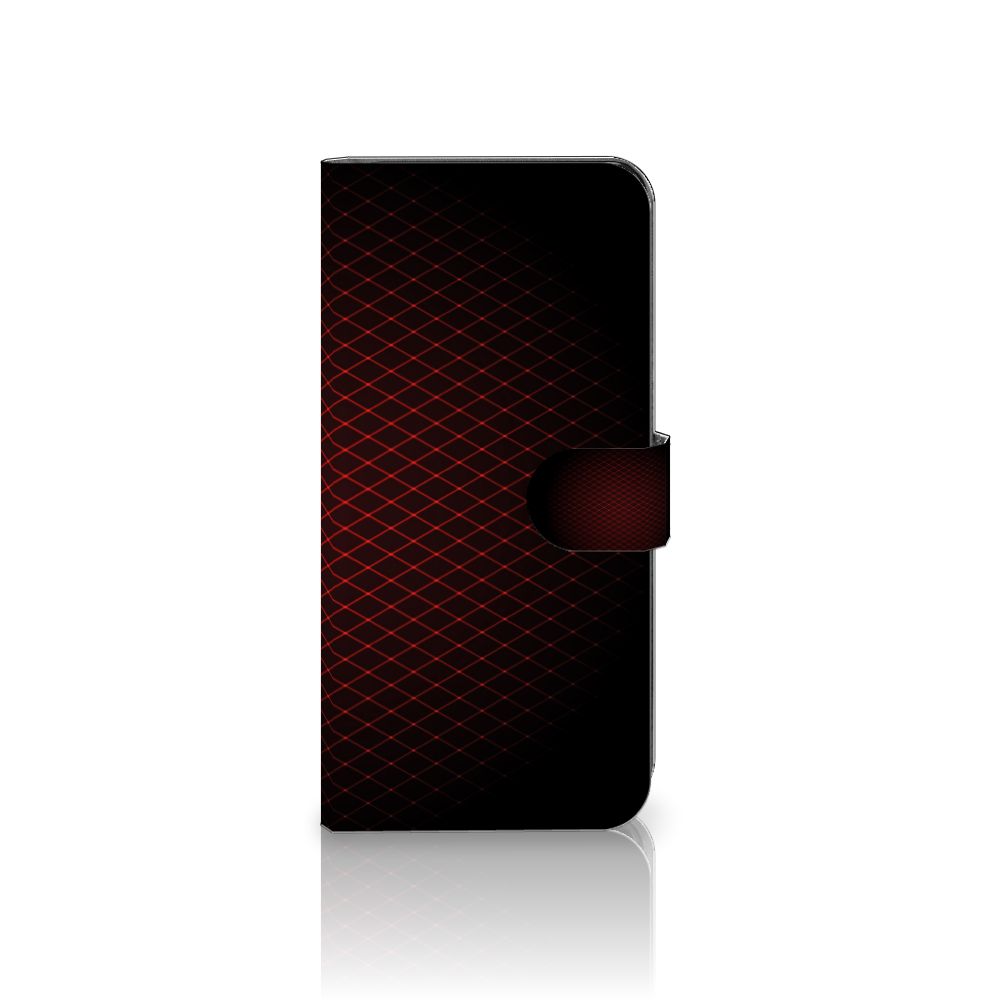 Xiaomi Poco F5 Telefoon Hoesje Geruit Rood met een minimalistisch en opvallend design.