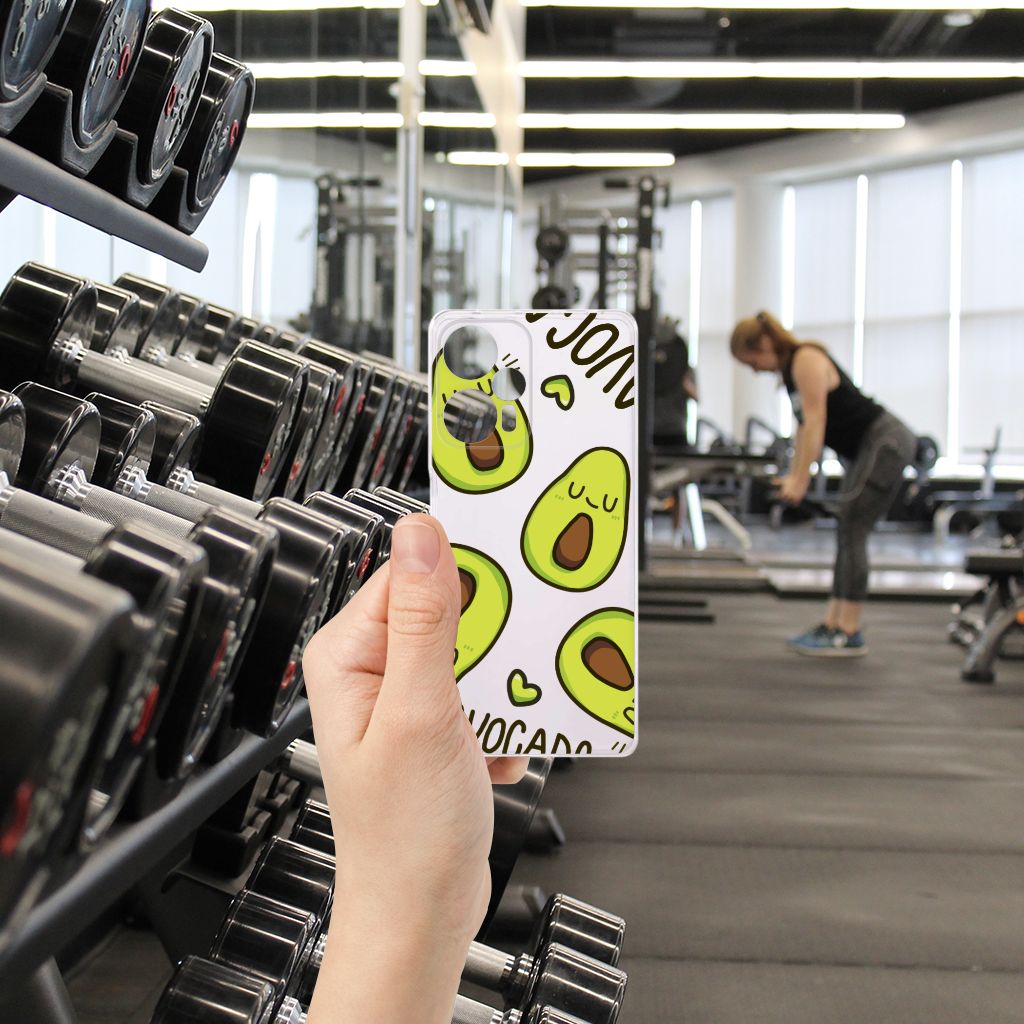 Xiaomi Poco F5 Telefoonhoesje met Naam Avocado Singing
