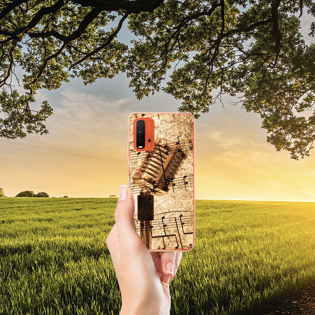 Xiaomi Poco M3 Siliconen Hoesje met foto Bladmuziek B2C Telecom