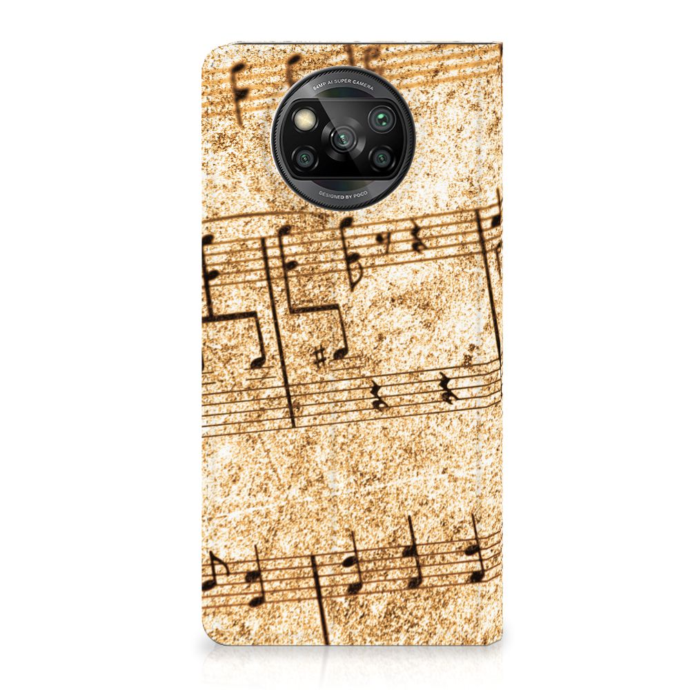 Xiaomi Poco X3 Pro | Poco X3 Stand Case Bladmuziek - B2C Telecom