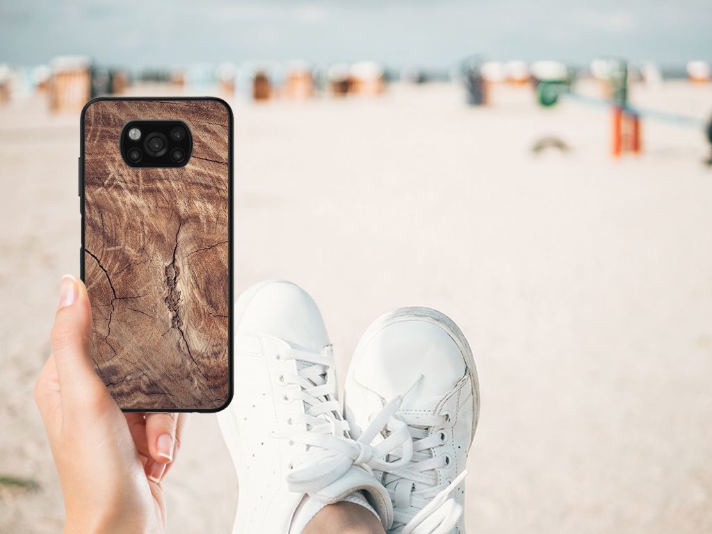 Xiaomi Poco X3 | X3 Pro Houten Print Telefoonhoesje Tree Trunk B2C Telecom