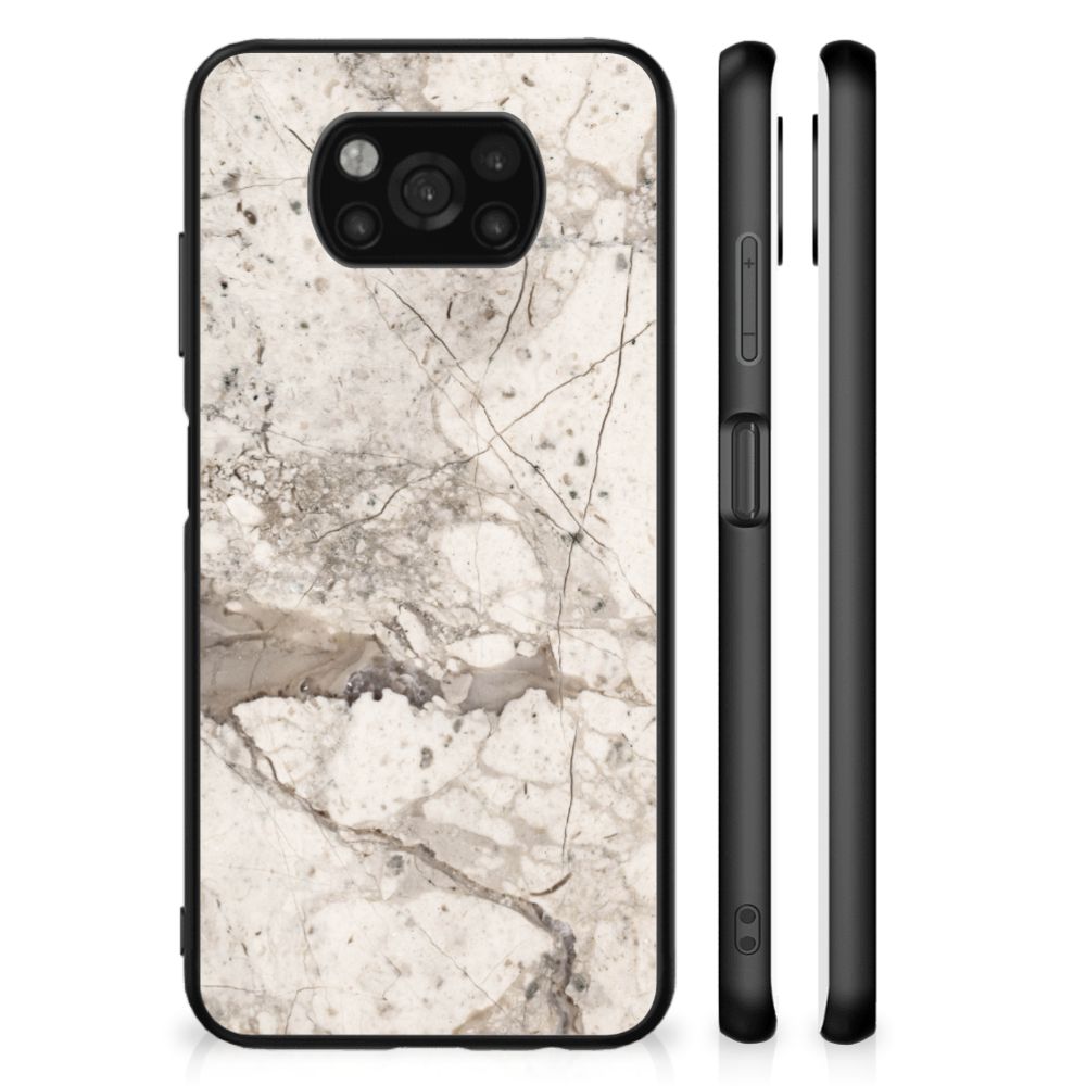 Xiaomi Poco X3 | X3 Pro Marmeren Print Telefoonhoesje Marmer Beige B2C Telecom