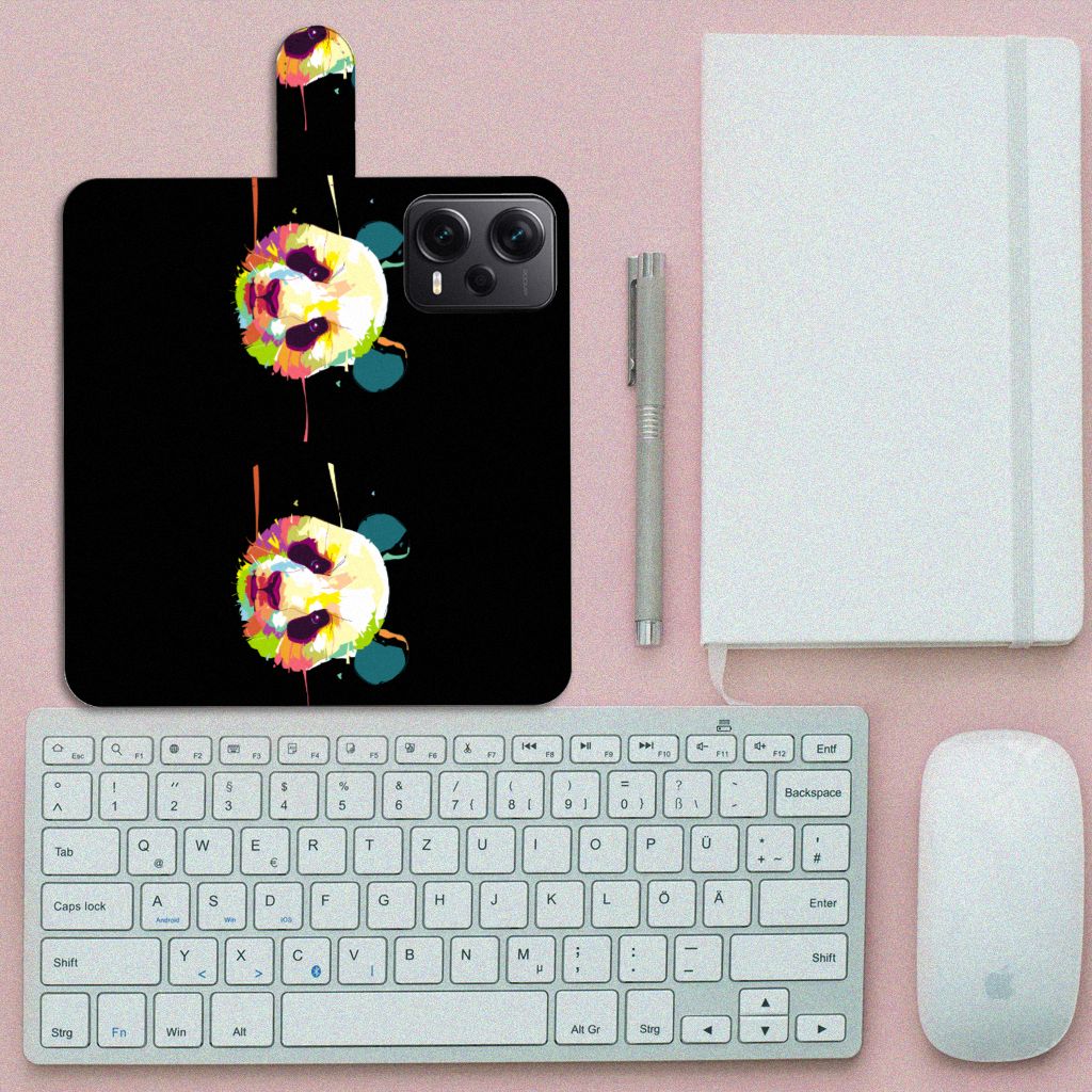 Xiaomi Poco X5 Pro Note 12 Pro 5G Leuk Hoesje Panda Color design panda kleuren