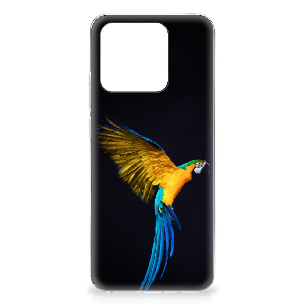 Xiaomi Redmi 10C TPU Hoesje Papegaai design papegaai aanzicht