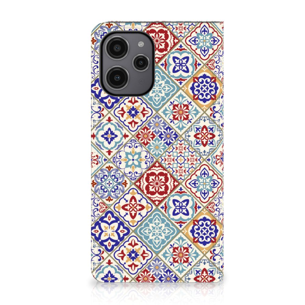 Xiaomi Redmi 12 4G Standcase Tiles Color telefoonhoesje design Tiles Color voorkant