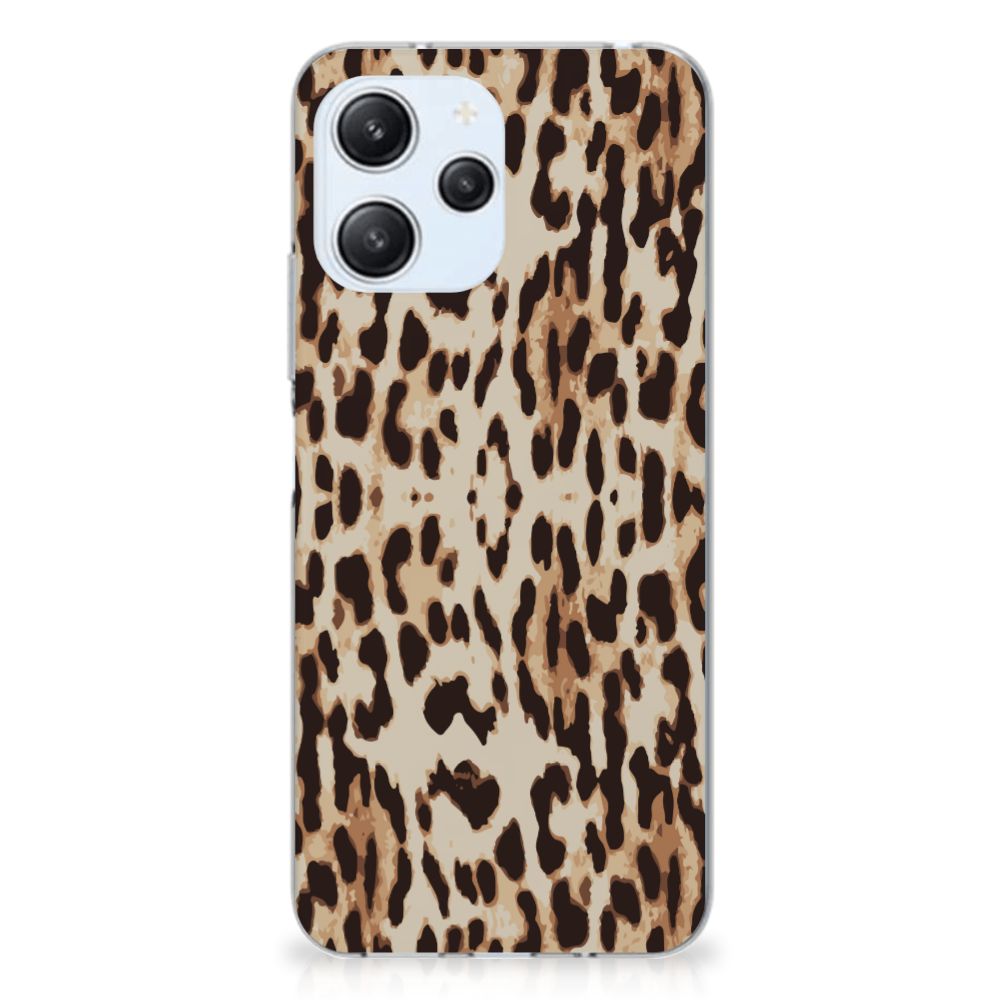 Xiaomi Redmi 12 4G TPU Hoesje Leopard hoesje luipaardprint achterkant