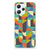 Xiaomi Redmi 12 4G TPU bumper Funky Retro telefoonhoesje kleurrijk design achteraanzicht