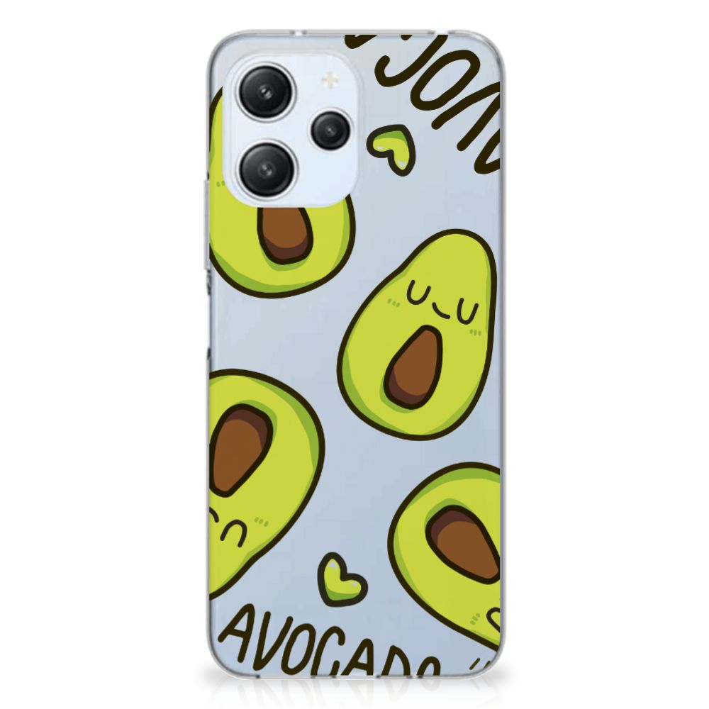 Xiaomi Redmi 12 4G Telefoonhoesje met Naam Avocado Singing ontwerp voorkant