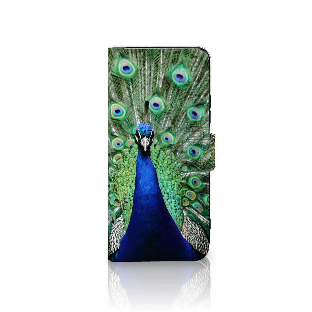 Xiaomi Redmi 12 Telefoonhoesje met Pasjes Pauw design pauw voorkant